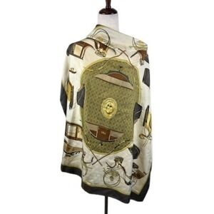Hermes Paris Silk Scarf Les Voitures a Transformation Carriage Design